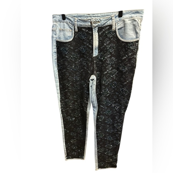 Tosca Stylish lace and sequined Jeans size 46 - Picture 7 of 8